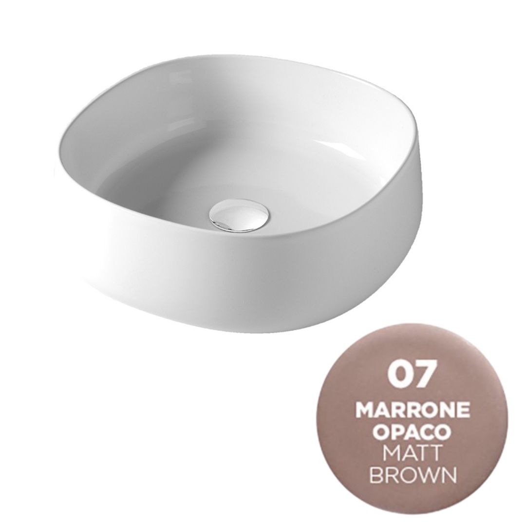 PAD4B42007 Раковина накладная Olympia Paddle 45x45x15см (цвет -бежевый матовый)