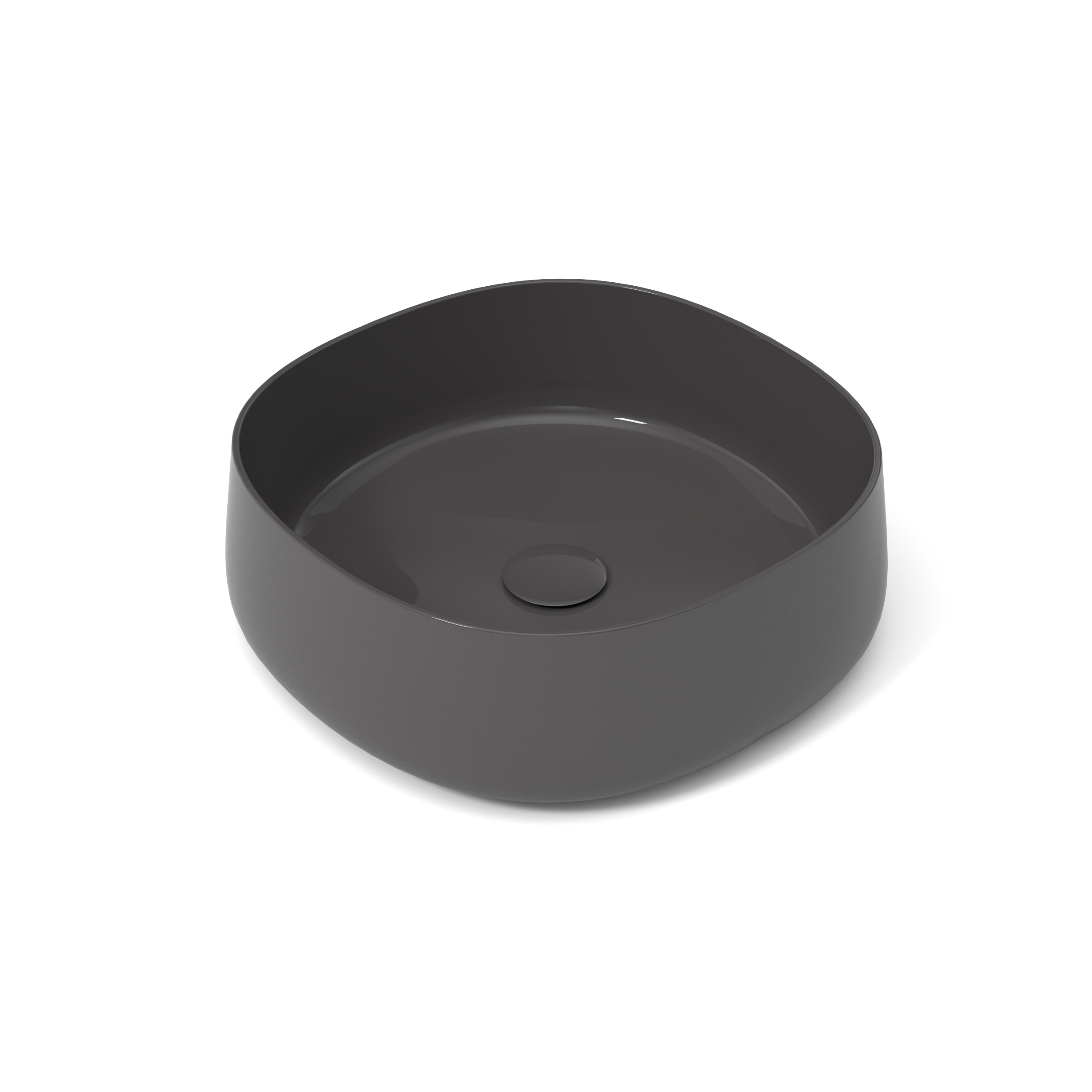 PAD4B42006 Раковина накладная Olympia Paddle 45x45x15см (цвет - серый глянцевый)#