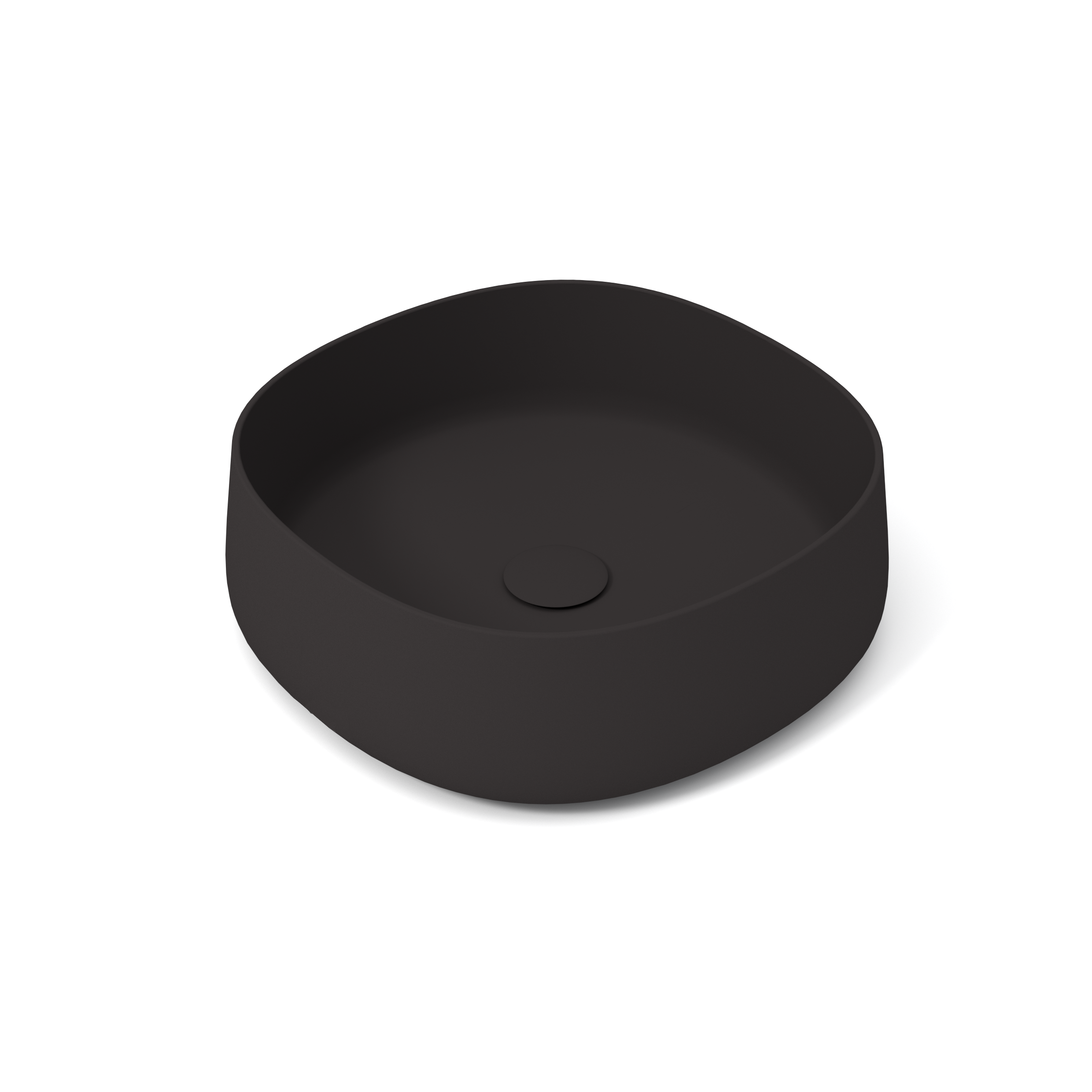 PAD4B42023 Раковина накладная Olympia Paddle 45x45x15см (цвет - черный матовый)#