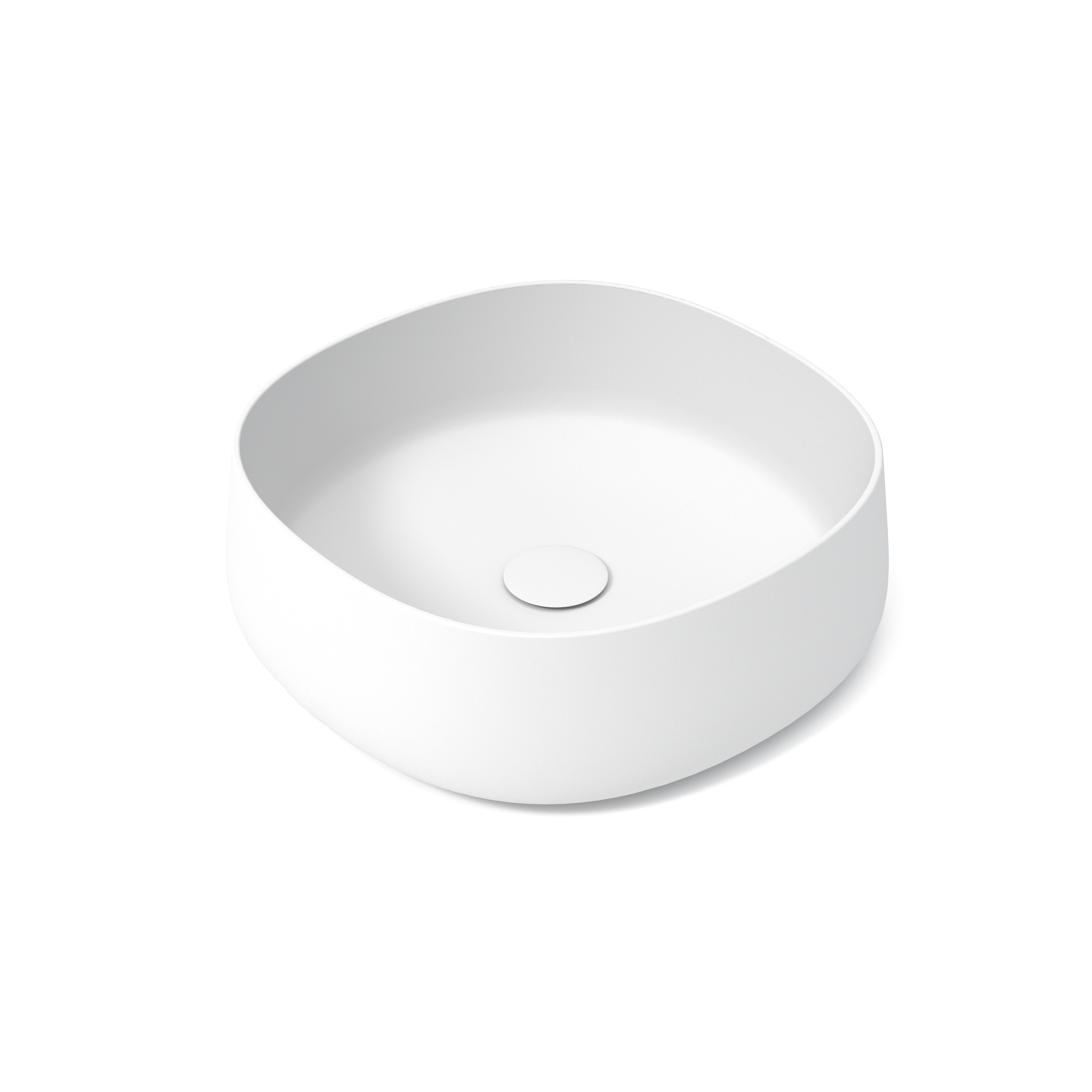 PAD4B42011 Раковина накладная Olympia Paddle 45x45x15см (цвет - белый матовый)#