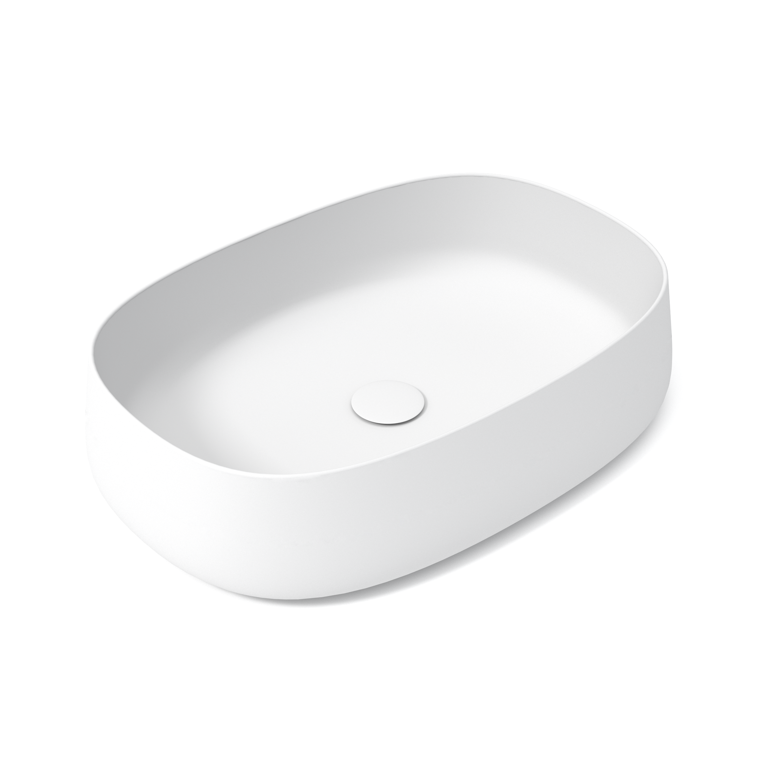 PAD4B60011 Раковина накладная Olympia Paddle, 62x42xh13 см (цвет - белый матовый)#