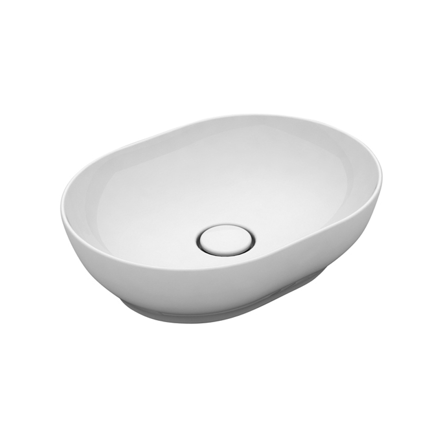 TRE42SO50001 Раковина накладная Olympia Trend, 50x38xh14 см (цвет - белый глянцевый)