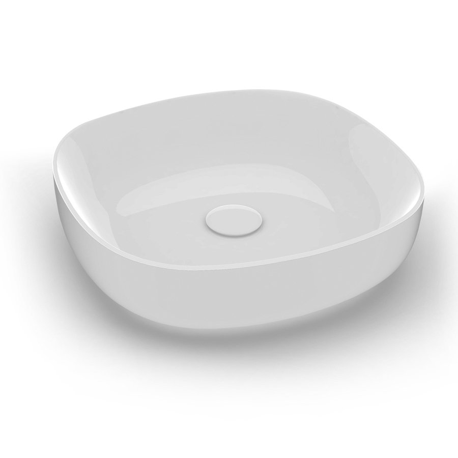 MET42O4001 Раковина Olympia Metamorfosi накладная, 45х45хh14 см. (цвет - белый глянцевый)