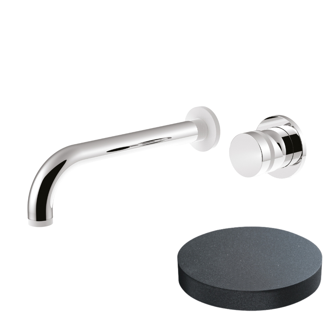 MR0025GF Смеситель встраиваемый для раковины Giulini  My Ring, без донного клапана (цвет - графит)