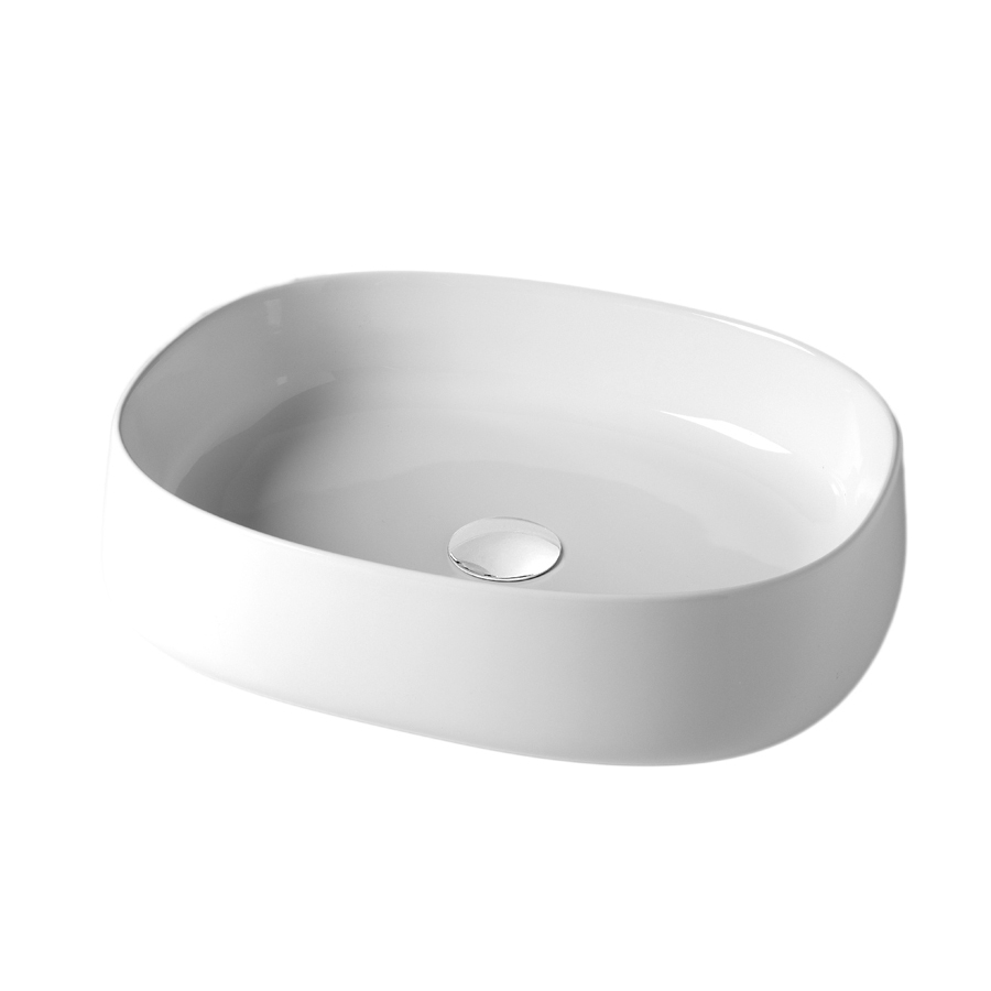 PAD4B50001 Раковина накладная Olympia Paddle, 52x42xh13 см (цвет - белый глянцевый)