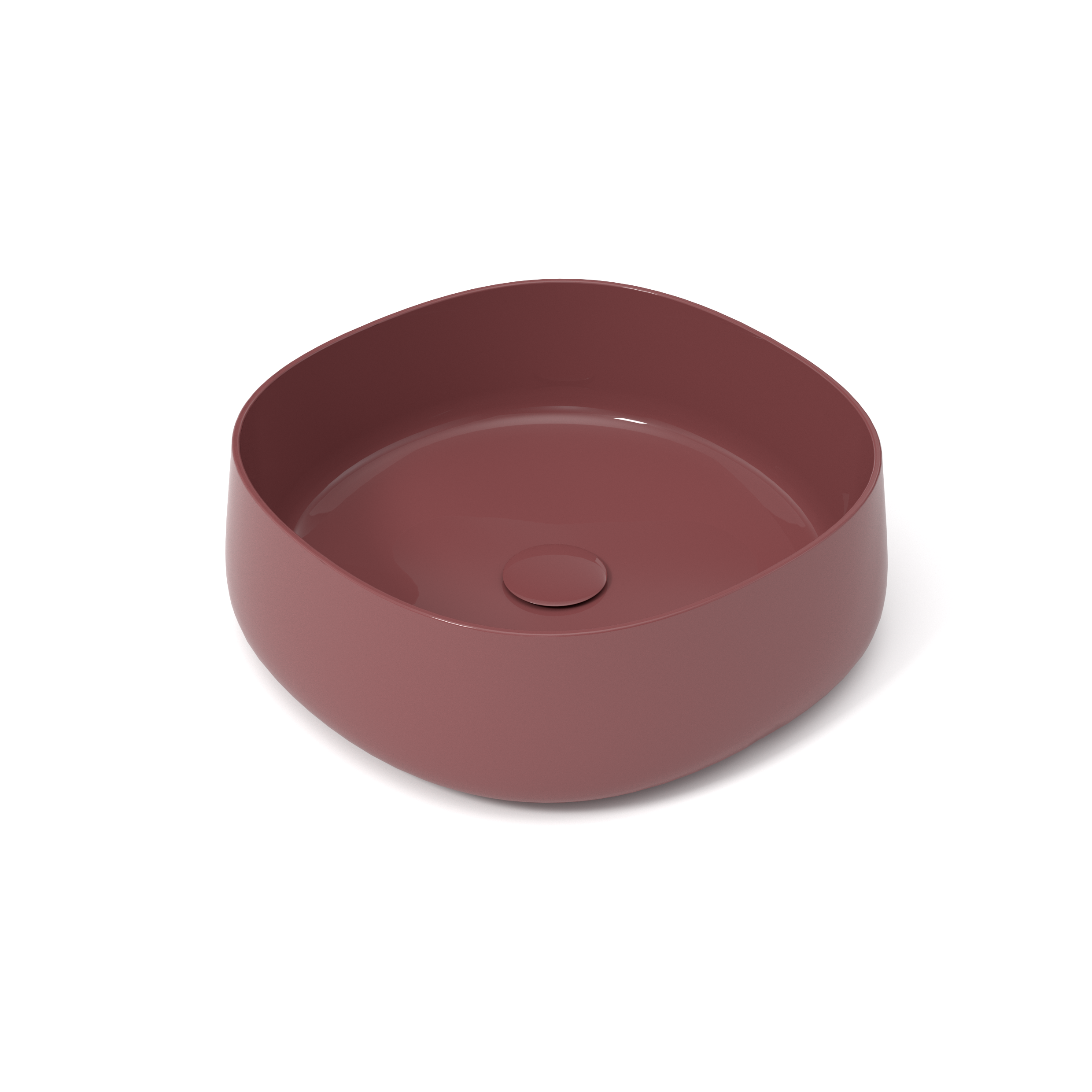 PAD4B42016 Раковина накладная Olympia Paddle 45x45x15см (цвет - баклажан глянцевый)#