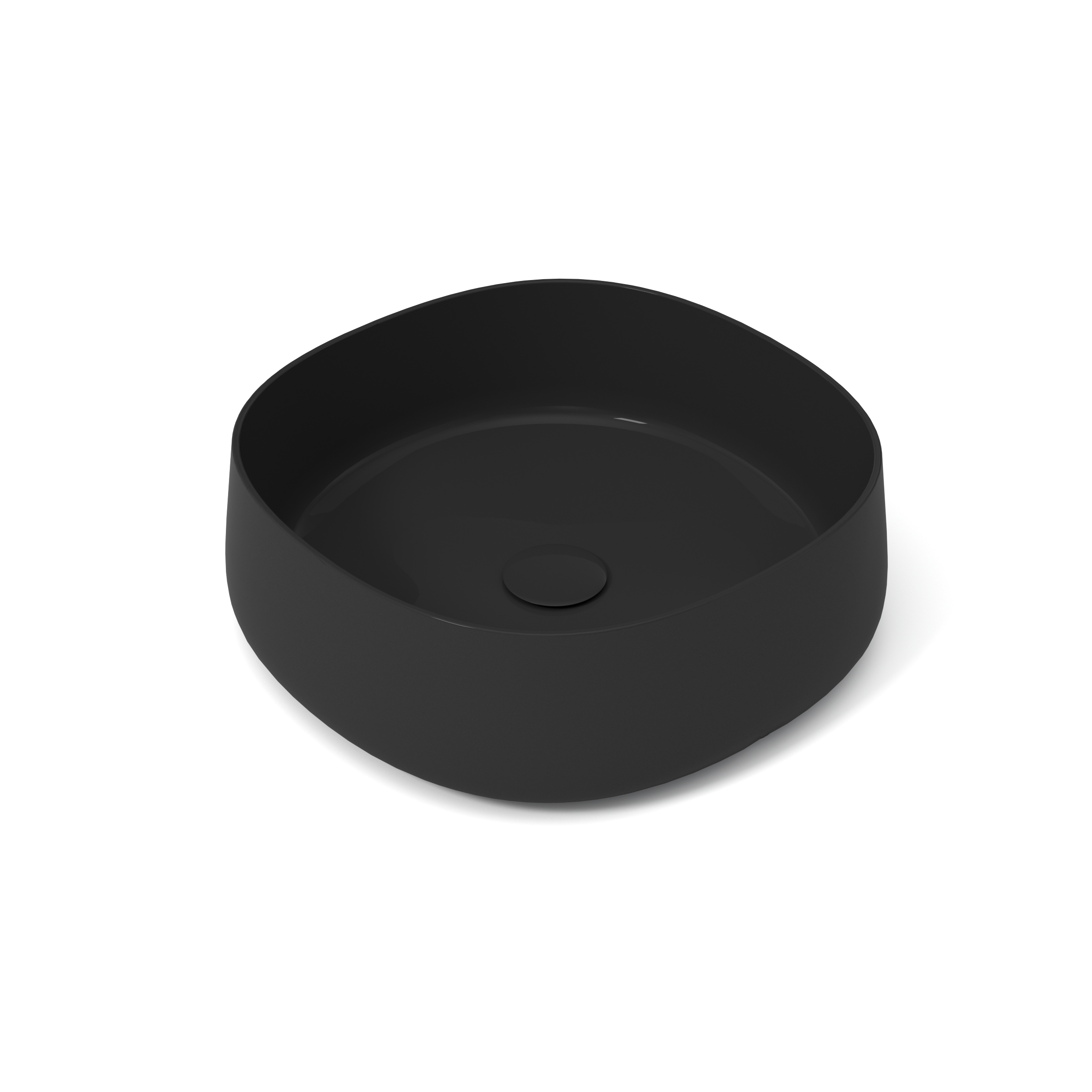 PAD4B42013 Раковина накладная Olympia Paddle 45x45x15см (цвет - черный глянцевый)#