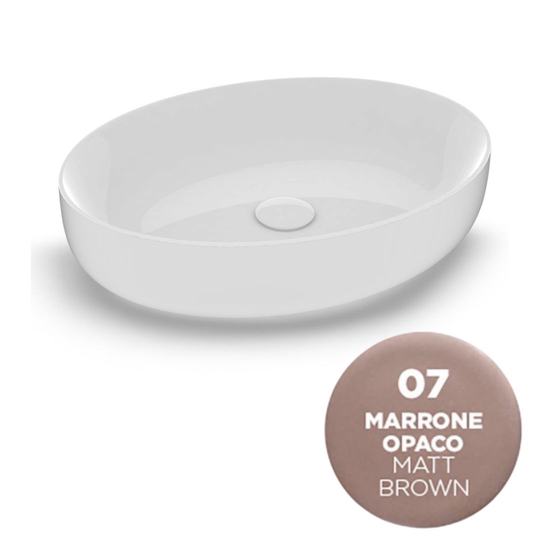 MET42O6007 Раковина Olympia Metamorfosi накладная, 55x42xh14 см (цвет -бежевый матовый)