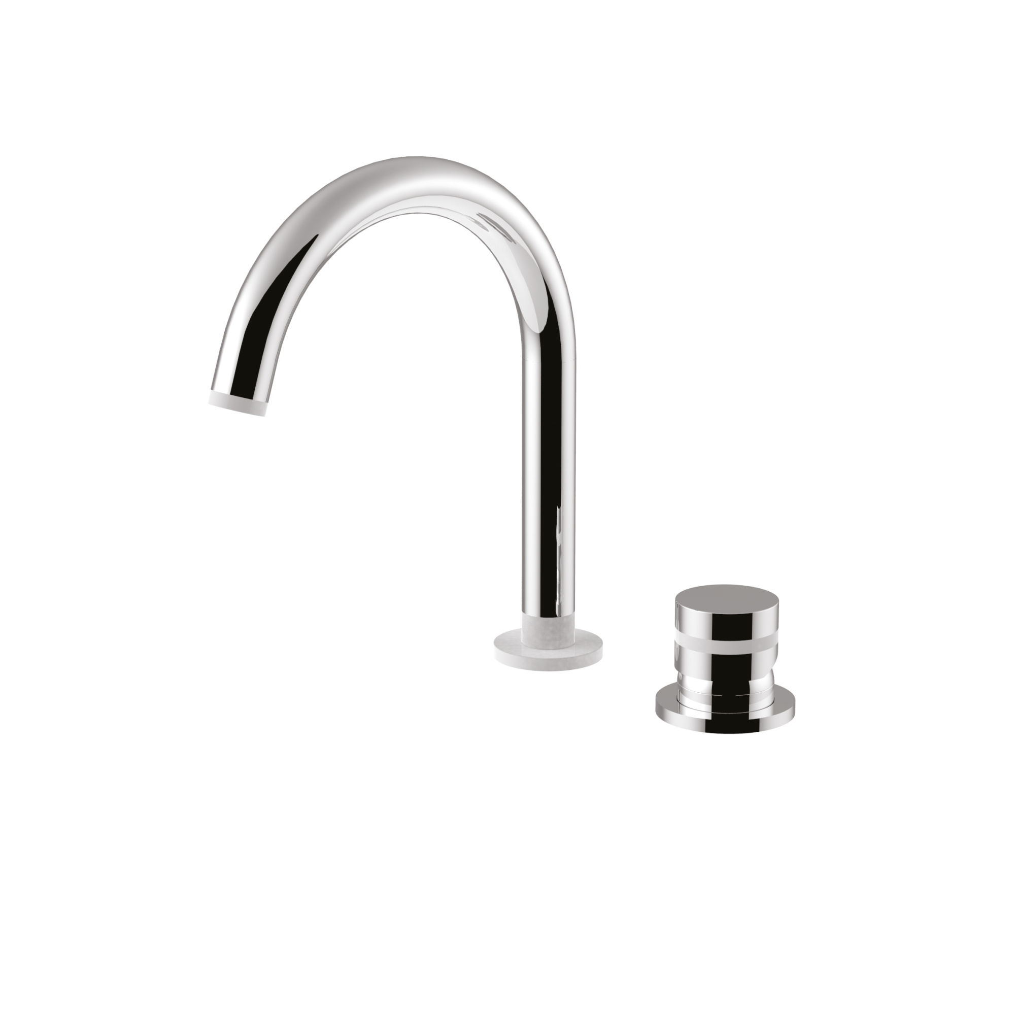 MR0040/SC Смеситель для раковины Giulini My Ring на 2 отверстия, однорычажный, поворотный излив, без донного клапана (цвет - хром)