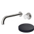 MR0025DLEPCRNS Внешняя часть встраиваемого смесителя для раковины Giulini My Ring  Deluxe (цвет - черный хром матовый)