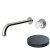 MR0025DLGF Смеситель встраиваемый для раковины Giulini  My Ring Deluxe, без донного клапана (цвет - графит)