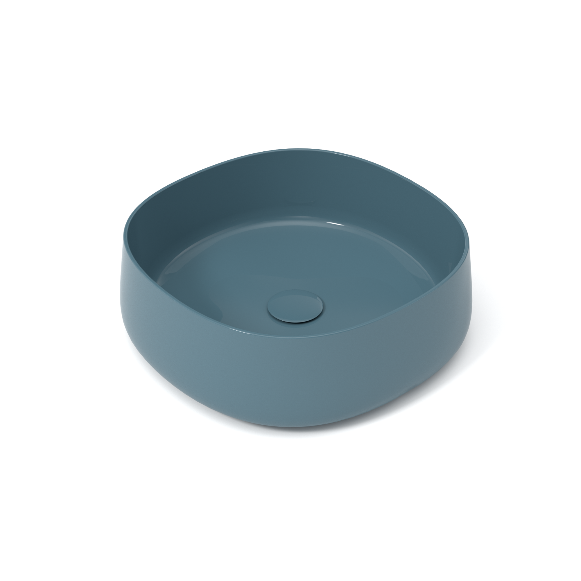 PAD4B42008 Раковина накладная Olympia Paddle 45x45x15см (цвет - нефть глянцевый)