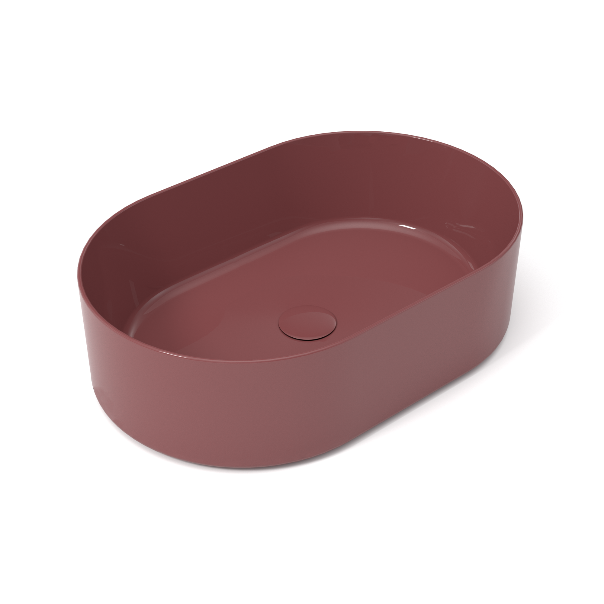 OPE42OV60016 Раковина накладная Olympia Open 60x40x17 cm (цвет - баклажан глянцевый)